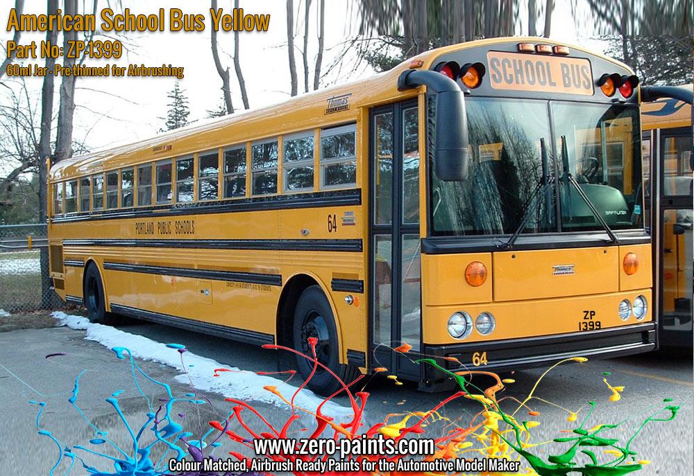 American School Bus Yellow Paint 60ml ZP1399 Zero Paints