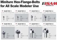 0.8mm Hex Flange Stainless Steel Bolts Pack 10