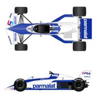 1:20 Brabham BT52 Brazil GP & Long Beach GP  Full detail Multi-Media Model Kit