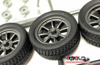 1:24 17" RS Watanabe Wheels and Tyres