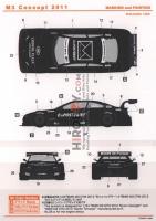 1:24 BMW M3 DTM M3 Concept 2011 Decals (Revell)