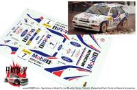 1:24 Ford Escort RS "Mobil1 Monte Carlo Rally 1997 Decals