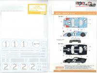 1:24 Ford GT40 1966 Le Mans #1 and #2 Decals for Fujimi