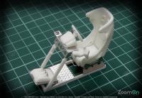 1:24 GamePod GT2 Gaming Seat and Logitech G27 Racing Wheel