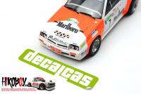 1:24 Opel Manta 400 Group B Escudería Drago Rallye Marlboro Decals