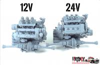 1:24 Lancia Stratos Engine 24v Transkit for HASEGAWA