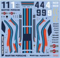 1:24 Martini Porsche 935 Turbo 1976 Early Decals for Tamiya