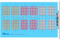 1:24 Mercedes-Benz 300SL Gullwing Coupe Plaid Seat Decals B