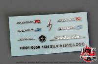 1:24 Nissan Silvia (S15) Metal Emblems/Logos