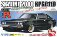 1:24 Nissan Skyline 2000 GT-R ( KPG110) Ken Mary Full Works Over Fender Version (c/w Engine)