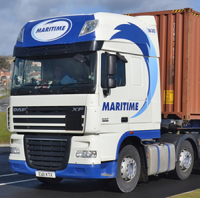 1:24 Maritime DAF XF105 with Curtain Sider Trailer