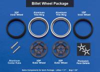 1:24 3D Printed Billet Wheel Set #1 - Bigs