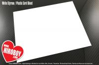 3.0mm Thick White Styrene / Plastic Card Sheet 194x320mm