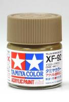 Tamiya Acrylic Mini XF-92 Yellow-Brown (DAK 1941) - 10ml Jar