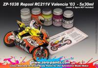 Repsol RC211V Valencia 2003 Paint Set 5x30ml