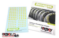 1:12 Yellow Goodyear Eagle Tyre Decals