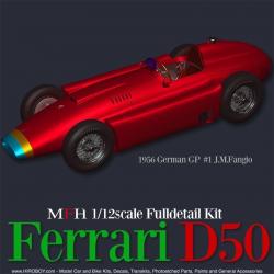 1:12 Ferrari D50 Ver.D : 1956 Rd.8 Italian GP #22 J.M.Fangio / E.Castellotti  #28 L.Musso 1956 Rd.4 Belgian GP #20 A.Pilette #8 P.Collins 　