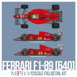 1:12 Ferrari F1-89 (640)  Ver.A : Early Type (Full Multi Media Kit)