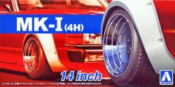 1:24 14" SSR Mk1 (MK-I) Speed Star Wheels and Tyres (4H)