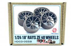 1:24 18" Rays ZE40 Resin Wheels