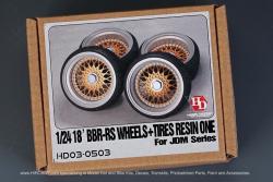 1:24 18" BBS RS Wheels and Tyres For JDM Series