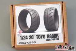 1:24 20" Toyo R888R (275/35 R20) Tyres