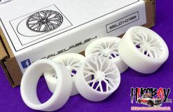 1:24 23" Savini SV-F2 Flow Form Wheels and Resin Tyres