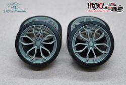 1:24 21" Wheels HRE P201 with Tyres