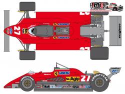 1:24 Ferrari 126C2 Sponsor Decal Set (for Protar)