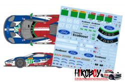 1:24 Ford GT - GT Team UK 2018 Spa/Le Mans Decals