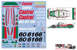 1:24 Jaguar XJR-9 IMSA Castrol 1988 Daytona Decals for Hasegawa