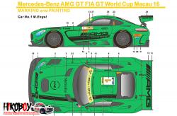 1:24 Mercedes-AMG GT3 FIA World Cup Macau 2016 Decals (Tamiya)