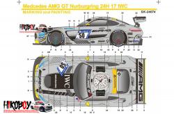1:24 Mercedes-AMG GT3 IWC Watch #50 Decals