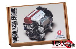 1:24 Honda K20A Engine Full Detail Kit (Resin+PE+Decals+Metal Logo+Metal Parts)