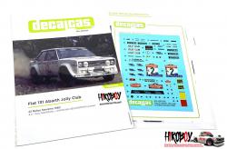 1:24 Fiat 131 Abarth Jolly Club - Sanremo Rally 1980 Decals