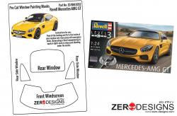 1:24 Mercedes AMG GT Pre Cut Window Painting Masks (Revell)
