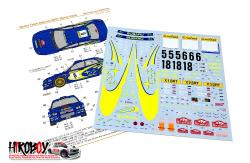 1:24 Subaru Impreza Works Team 2001 Rally Monte-Carlo Decals (Tamiya)