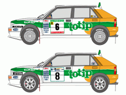 1:24 Totip Lancia Super Delta 1993 Portugal/Acropolis Rally (Hasegawa)