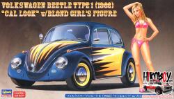1:24 Volkswagen Beetle (1966) "Cal Look" w/Blonde Girl Figure