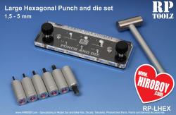 Large Hexagonal Punch and Die Set - 1.5mm - 5mm