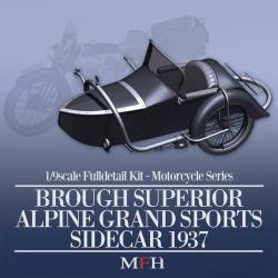 1:9 Brough Superior Alpine Grand Sports Sidecar 1937