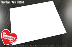2.0mm Thick White Styrene / Plastic Card Sheet 194x320mm