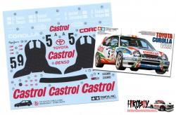 Spare Tamiya Decal Sheet B for Toyota Corolla WRC Castrol - 24209