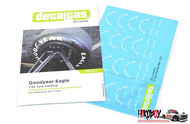 1:20 Goodyear Eagle Tyre Decals white