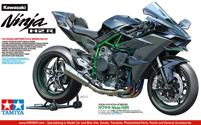 Tamiya 1:12 Kawasaki Ninja H2R - Model Kit #14131 ...