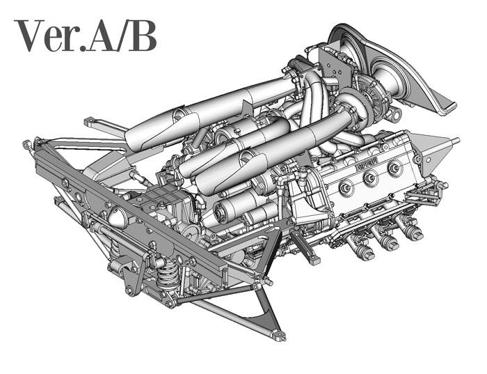 1/12 Ferrari126CK ver A （MFH） フルデティールキット 1/12 Model Factory Hiro MFH Ferrari 126 CK Full Detail Model Kit