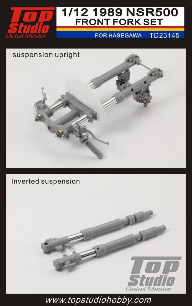 1:12 Honda NSR500 Front Fork Set for Hasegawa | TD23145 | Top Studio