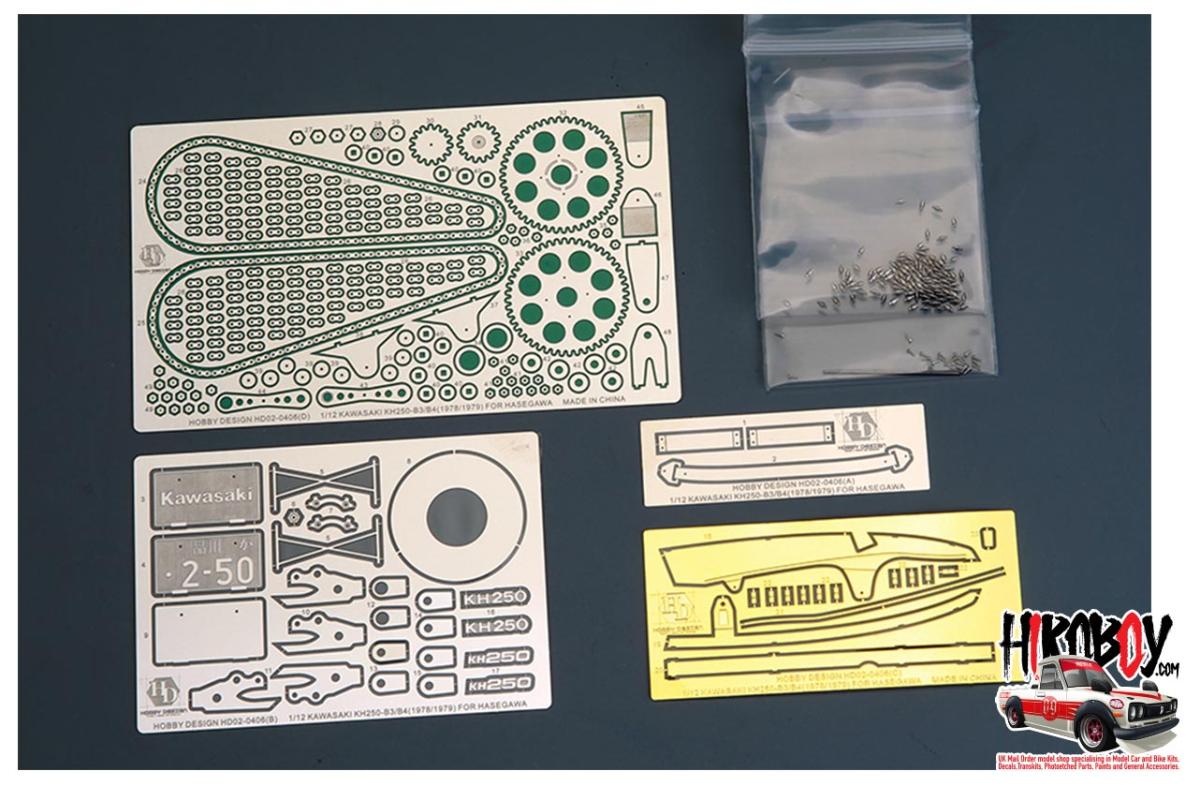 1:12 Kawasaki KH250-B3/B4 (1978/1979) Detail Up Set for Hasegawa