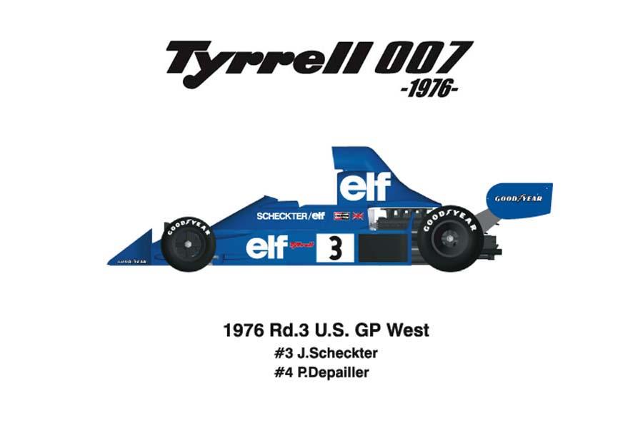 4 P.Depailler Formel 1 1974 Tyrell Ford 007 No 