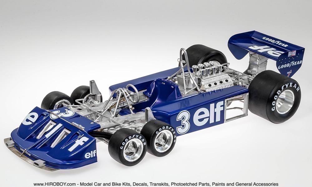 Fujimi GP-17 1/20 F1 Car Model Kit Elf Team Tyrrell P34-B Long Wheel Six-Wheeler 
